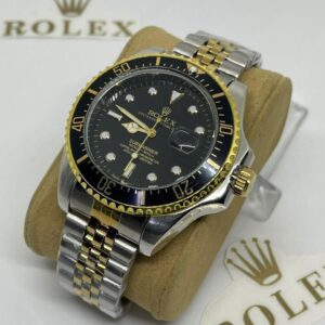 RELOJ ROLEX BICOLOR FONDO NEGRO