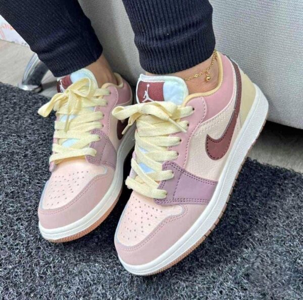 Tenis Nike Air Jordan Low 1 Rosa Dama