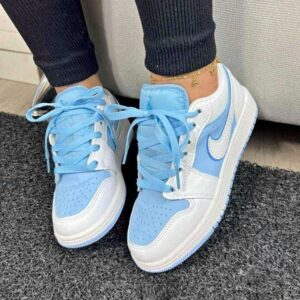Tenis Nike Air Jordan Low 1 Azul Dama