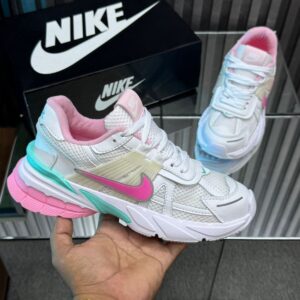Tenis Nike V2K Run Blanco Rosa Dama