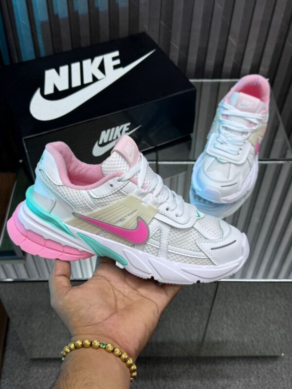 Tenis Nike V2K Run Blanco Rosa Dama