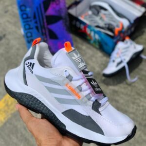 Tenis Adidas London Blanco Gris Caballero