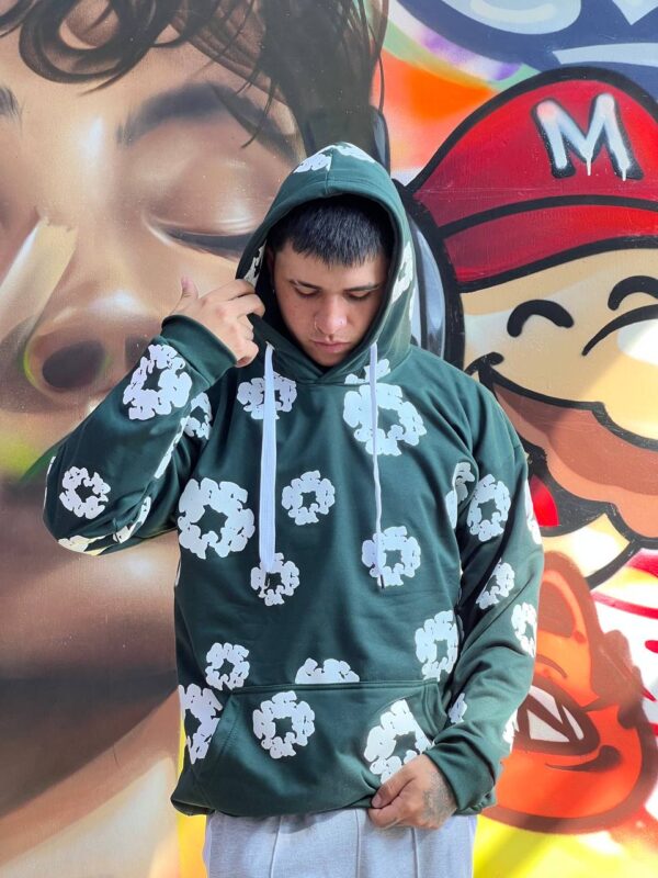 Hoodi estampado flor - Image 3