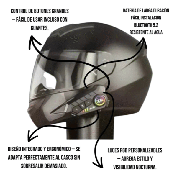Intercomunicador para casco de Moto - Image 2