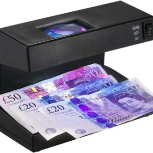 Detector de Billetes Falsos con Luz UV