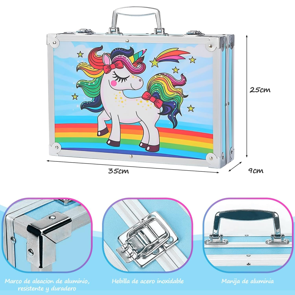 Set de arte 145 pcs niños maletin metal - Image 2