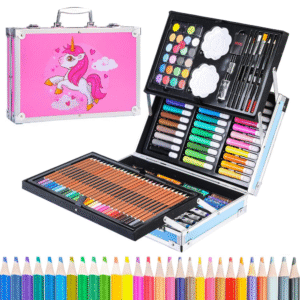 Set de arte 145 pcs niños maletin metal